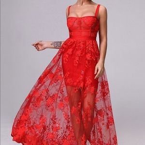 Sexy Red Lace dress